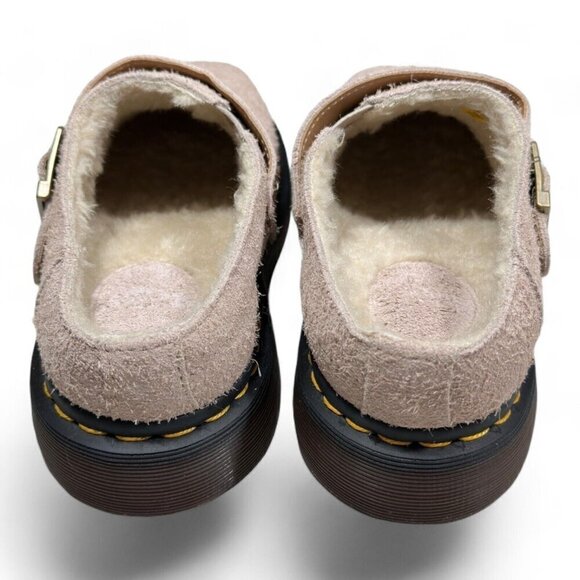 Dr. Martens Isham Taupe Shearling Slingback Mules Sandal Shoes US Men\'s 12 _A1 main image 13